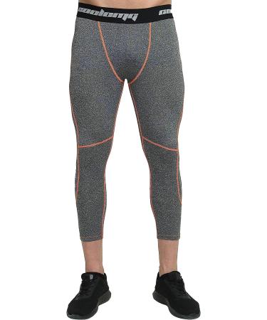 COOLOMG Youth Basketball Leggings Boys Men Compression Capri Tights - Gray XX-Small - Buy Online on SooperMarket.com