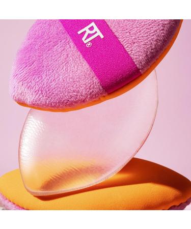 Real Techniques Miracle 2-In-1 Powder Puff Dual-Sided Full-Size Makeup Blending Puff Reversible Elastic Band Precision Tip Makeup Sponge and Powder Puff For Liquid Cream and Powder 1 Count 1/Miracle 2-In-1 Powder Puff - Buy Online on SooperMarket.com
