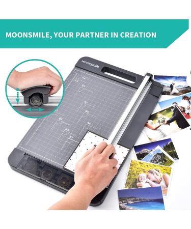 Rotary Paper Trimmer  3-in-1 Paper Cutter  12 Inch Cutting Length  with Straight Cut/Perforating Cut/Wavy Cut  Enclosed Blades for Safe Use  Ideal for Paper Craft Projects - Buy Online on SooperMarket.com