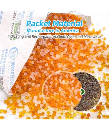 Buy Wisesorb 2Pcs 500g Indicating Silica Gel Packs - Rechargeable Desiccant Moisture Absorbers for Gun Safe and Storage Control - International Shipping Available - Buy Online on SooperMarket.com