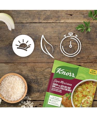 Knorr Sopa Mexicana/Dry Soup Mix - Chicken with Rice Flavor | No Artificial Flavors | 2.4 OZ 12 Count - Buy Online on SooperMarket.com