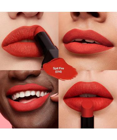 REVLON ColorStay Suede Ink Lipstick 014 Spit Fire - Waterproof Matte Finish with Vitamin E, Smudgeproof, Built-in Primer (1 Pack) - Buy Online on SooperMarket.com