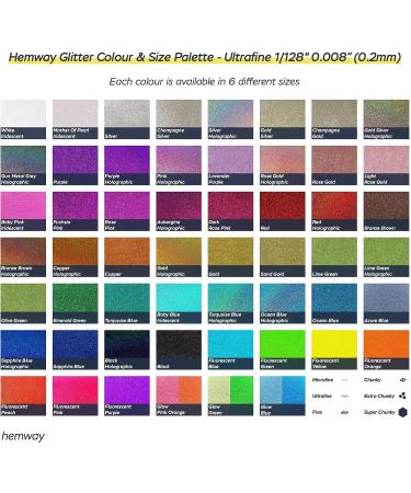 Hemway Premium Ultra Sparkle Glitter 100g - Gold Holographic Fibre | Arts, Crafts, Nails, Cosmetics, Resin | 3.5oz Metallic Flake - Multi Purpose, Festival Ready - Buy Online on SooperMarket.com