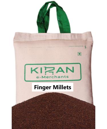 Kiran's Finger Millets Goshudh Finger Millets (Peeled & Sortex cleaned) Eco-friendly pack 5 lb (2.27 KG) 2.27 kg (1 Pack)
