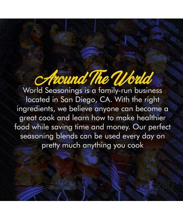 World Seasonings Variety 8 Pack - Greek, Italian, French Fry, Mexican, Chipotle, Curry, Mediterranean, BBQ Dry Rub - Buy Online on SooperMarket.com