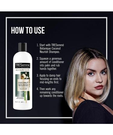 TRESemm Botanique Coconut Nourish Conditioner - 16 fl oz - Professional Performance for Dry and Damaged Hair - 92% Natural Ingredients - Buy Online on SooperMarket.com