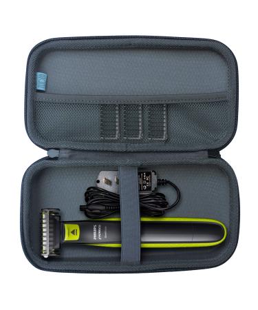 TUDIA Eva Hard Case Compatible with Norelco OneBlade Hybrid Electric Shaver QP2520 QP2570 Case Only