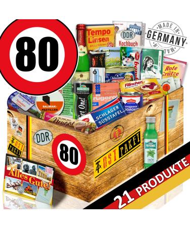 ostprodukte-versand DDR Box/Specialties Gift Set / 80th Birthday/Gift Basket Mom