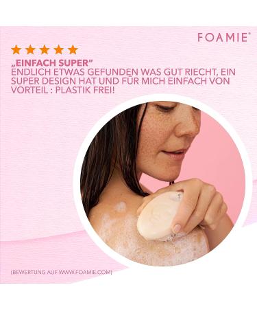 Foamie Solid Shower Gel - Cherry Blossom & Rice Milk | Vegan Plastic-Free 80g | Rich Care for Dry Skin - Buy Online on SooperMarket.com