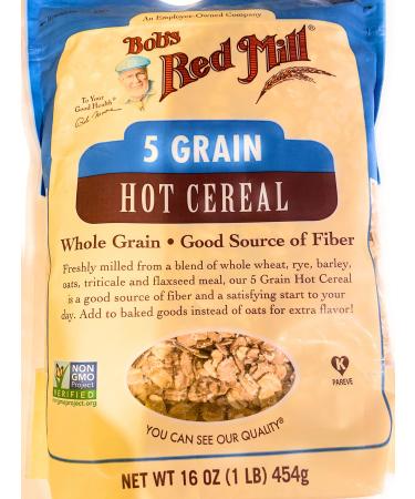 Bob's Red Mill 5 Grain Rolled Hot Cereal, 16 Oz 1 Pound (Pack of 1)