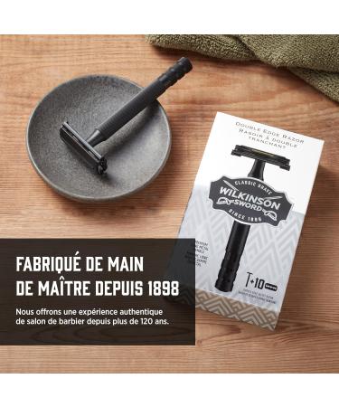 Wilkinson Sword Double Edge Razor for Men With 10 Double Edge Razor Blades Refills - Buy Online on SooperMarket.com