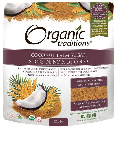 Organic Traditions Coconut Palm Sugar 8 oz (227 g)