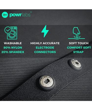 Heart Rate Monitor Chest Strap Replacement Band for Wahoo, Polar, Garmin, Coospo - Powr Labs M-XXL - Buy Online on SooperMarket.com