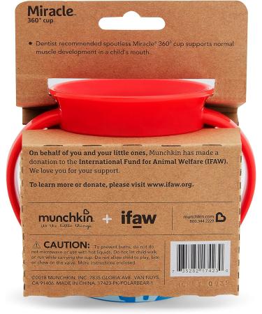 Munchkin Miracle 360 WildLove Trainer Cup - Polar Bear | 6 oz/177 ml - Buy Online on SooperMarket.com