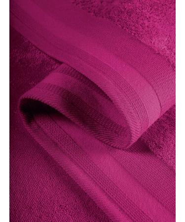 De Witte Lietaer Contessa Luxe Face Cloth Cotton Magenta 16x22 cm Set of 6 - Soft and Absorbent Cotton Face Towels - Buy Online on SooperMarket.com