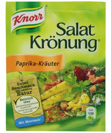 Knorr Salat Kronung Paprika-Krauter (Salad Herbs with Paprika) 5 Count Packet