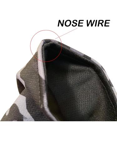 Men Large Beard Mask Face Mask for Bearded Men Reusable Face Mask With Room For Beard Washable Beard Mask for Men (Large Camouflage (Grey)) - Buy Online on SooperMarket.com
