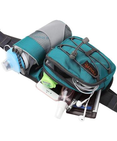 YUOTO Waist Pack with Water Bottle Holder - Green | Hydration Belt for Running, Walking, Hiking - Buy Online on SooperMarket.com