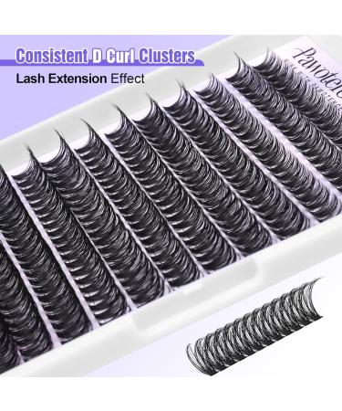 Pawotence 280pcs 40D Curl Cluster Lashes 9-16mm Mix | Self-Application at Home - Buy Online on SooperMarket.com