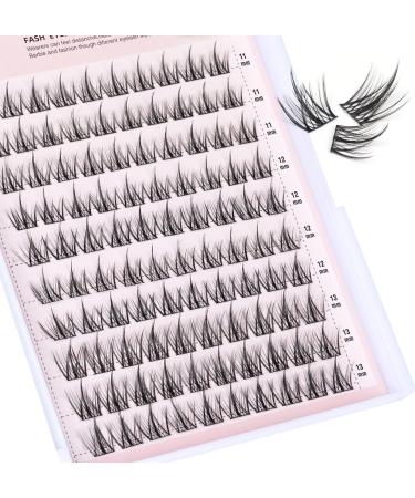100pcs Cluster Lashes D Curl Individual Eyelashes DIY Lash Clusters Wispy Cluster Eyelash Extensions Manga Look Lahes Idividual Custer DIY Eyelashes Extensions by Goddvenus Natural Clusters-QC - Buy Online on SooperMarket.com