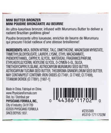 Physicians Formula Mini Murumuru Butter Bronzer Cream Shimmer Face Makeup - Pack of 3 | Dermatologist Tested, Clean Beauty, Vegan & Cruelty-Free - Buy Online on SooperMarket.com
