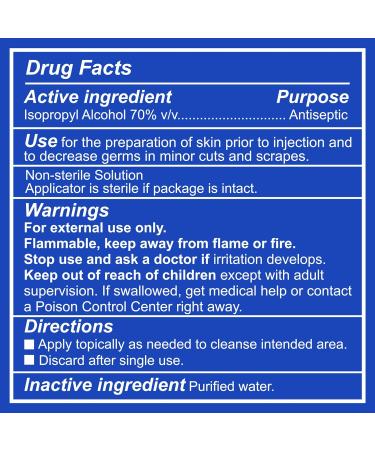 200 Count Alcohol Wipes - Sterile Antiseptic Prep Pads for First Aid & Personal Use - Buy Online on SooperMarket.com