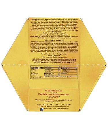 TORTUGA Caribbean Original Rum Cake with Walnuts - 4 oz Rum Cake - The Perfect Premium Gourmet Gift for Stocking Stuffers Gift Baskets and Christmas Gifts - Great Cakes for Delivery 4 Ounce (Pack of 1) - Buy Online on SooperMarket.com