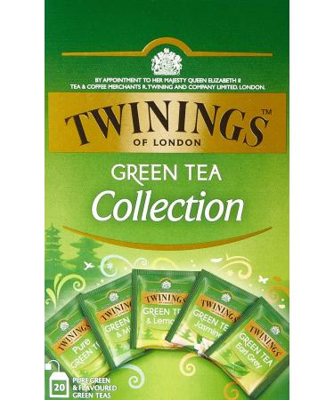 Twinings of London Green Tea Selection - 20 Piece Collection (34g) - Premium Quality Green Tea for Optimal Health - Buy Online on SooperMarket.com