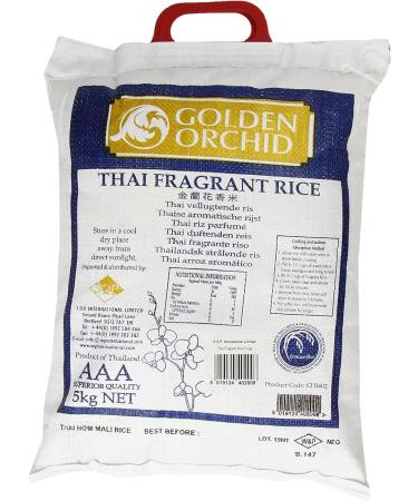 Golden Orchid Fragrant Thai Rice 5 kg - Premium Quality Grain for Exquisite Dishes - Buy Online on SooperMarket.com