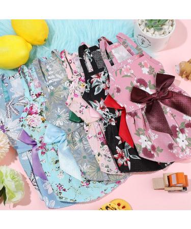 Pet Bowknot Princess Dress - Floral Vest Skirt for Small Dog Cat - Rosette Sundress - Summer Apparel (L 7-9lbs) - Buy Online on SooperMarket.com