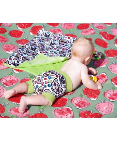 Petit Lulu Geckos Cloth Nappy Wrap - Size S | Reusable Washable Diaper Wrap | European Made Cloth Nappies - Buy Online on SooperMarket.com