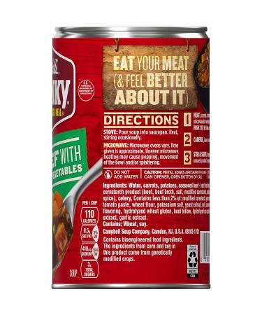 Campbells Chunky Healthy Request Soup  Beef Soup With Country Vegetables  18.8 Ounce Can - Buy Online on SooperMarket.com