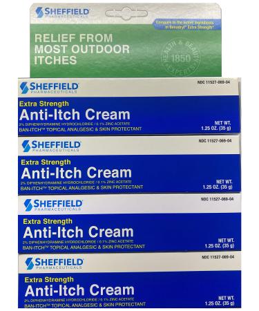 Dr. Sheffield's Anti-itch Cream with Histamine Blocker - 1.25 Oz. (4)