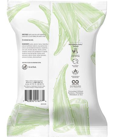 Burt's Bees Sensitive Facial Towelettes with Aloe Vera - 30 Pre-Moistened Wipes for Gentle Cleansing - Buy Online on SooperMarket.com