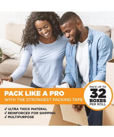 Tape King Clear Packing Tape - 60 Yards Per Roll (6 Refill Rolls) - 2 Inch Wide Stronger 2.7mil  Heavy Duty Sealing Adhesive Industrial Depot Tapes for Moving Packaging Shipping  Office & Storage 6 Rolls / 2" Wide 6 - Buy Online on SooperMarket.com