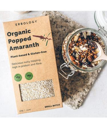 Organic Popped Amaranth 3.5 oz (Pack of 6) - Breakfast Topping - High Fiber, Protein & Minerals - Vegan, Gluten-Free, Non GMO - Buy Online on SooperMarket.com