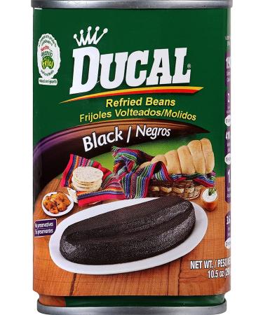 Goya Foods Ducal Refried Black Beans 11oz (Pack of 24) - Authentic Hispanic Flavor - Buy Online on SooperMarket.com