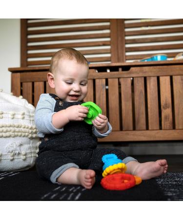 Buy Baby Einstein 12356 Stack & Teethe - 5-Part Multicolored Bite Ring & Toy Set for Babies | Easy to Grab & Stack Perfect for Early Development - Buy Online on SooperMarket.com