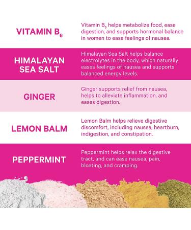 Pink Stork Total Nausea Relief Supplement with Vitamin B12 and Ginger - 60 Capsules | Pregnancy Morning Sickness and Motion Sickness Relief | Women-Owned - Buy Online on SooperMarket.com