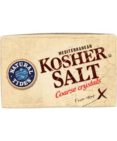 Natural Tides Mediterranean Kosher Salt Coarse Crystals 2.2lb - Premium Quality - Buy Online on SooperMarket.com