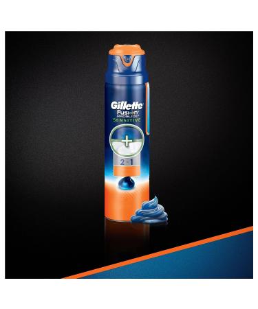 Gillette Fusion ProGlide 2-in-1 Shave Gel Sensitive 6 oz - Smooth & Comfortable Shave - Buy Online on SooperMarket.com