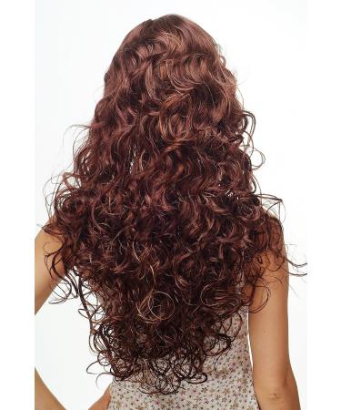 Buy Wig Me Up - Beautiful Long Mahogany Brown & Blonde Women's Wig | DW1086A - 33H27C | Voluminous Latina Style - Buy Online on SooperMarket.com