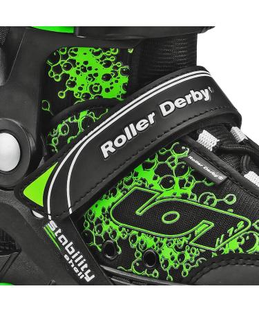 Roller Derby ION 7.2 Inline Skates | Aluminum Frames | Adjustable Sizing | Small (11-1) - Buy Online on SooperMarket.com