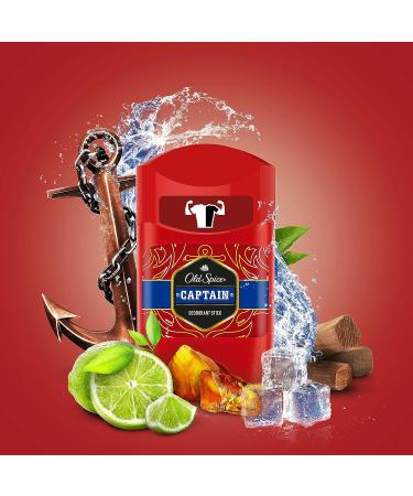 Old Spice Captain Stick Deodorant 50 ml / 1.7 Oz - Pack of 6 - Buy Online on SooperMarket.com