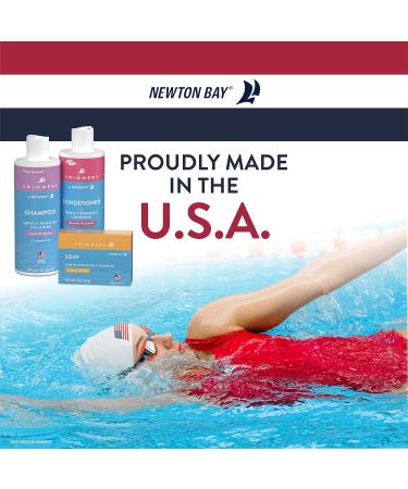 Newton Bay Swimmers Soap | All Natural Body and Face Wash Bar | Removes Chlorine After Swim | Nourishes Sensitive Skin | 2-Pack 4oz Bars - Buy Online on SooperMarket.com