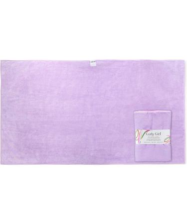 Curly Girl Extra Large Microfiber Hair Towel 44x26 - Lavender | Super Absorbent & Quick Drying - Buy Online on SooperMarket.com
