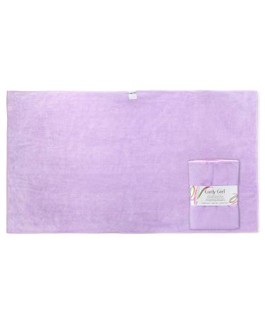 Curly Girl Large Microfiber Towel - 22 x 39 - Super Absorbent - Lavender - Buy Online on SooperMarket.com