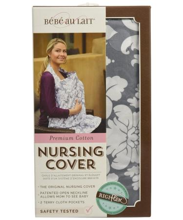 B b au Lait Nursing Cover - Chateau Silver | Stylish & Comfortable Breastfeeding Solutions - Shop Internationally - Buy Online on SooperMarket.com