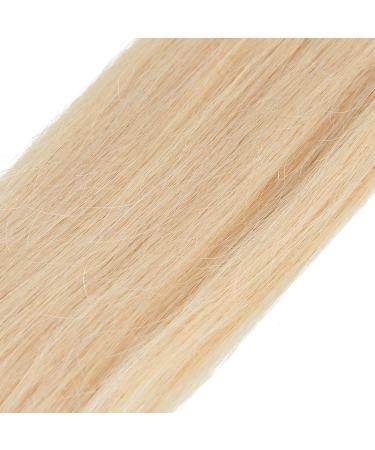 Loop Micro Ring Remy Human Hair Extension Straight Color Bleach Blonde #613 18 inch 50 Strands 0.5g/strand - Buy Online on SooperMarket.com