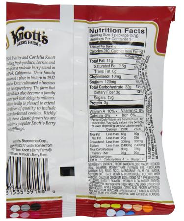 Kontt's BSC59636 Biscomerica Raspberry Cookies 72oz - 36 Carton Pack (59636) - Buy Online on SooperMarket.com